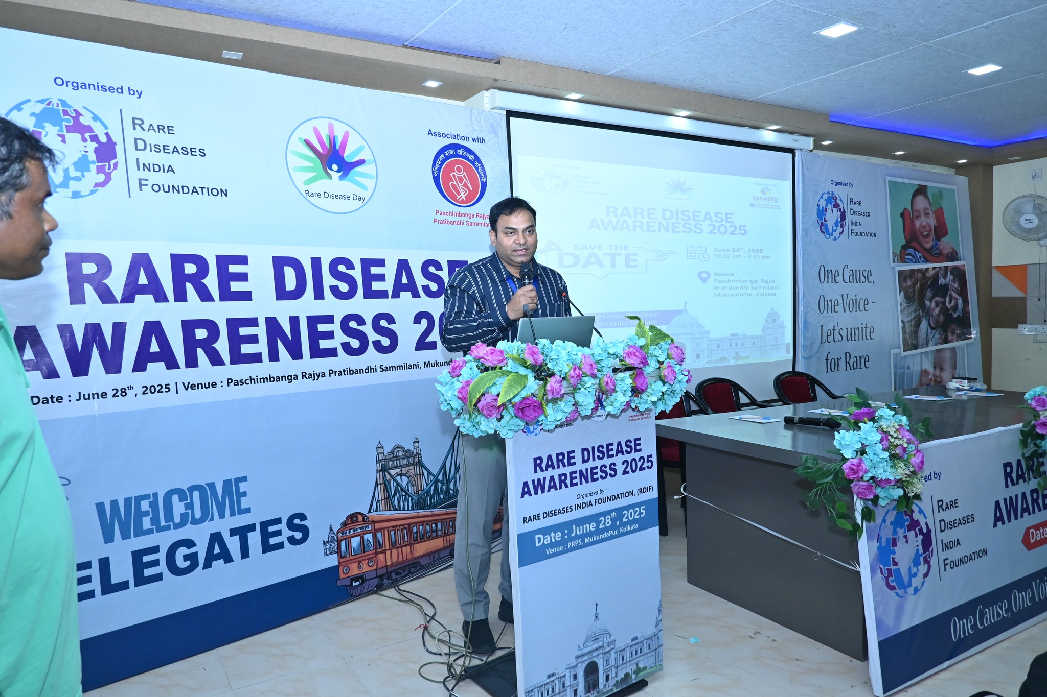 A token of appreciation being given to a guest speaker.